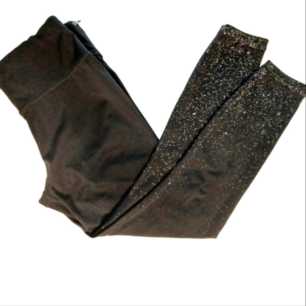 Athleta Drawstring Ombre Print Cropped Legging Pants Women's Sz Medium
